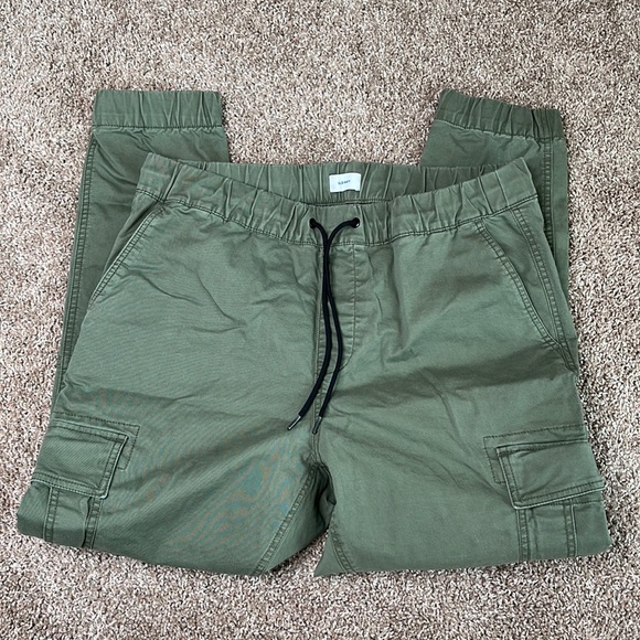 Old navy elastic waist army green cargo joggers - Picture 3 of 9